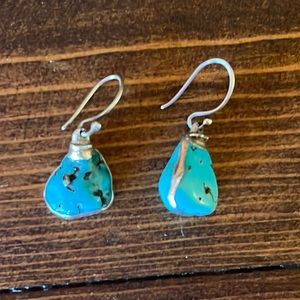 Turquoise Nugget Earrings